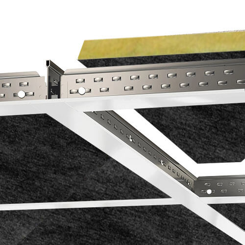 Ecophon Sombra A Black Board Edge Ceiling Tiles 600mm x 600mm - Box of 40