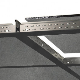 TVS Black Vinyl Ceiling Tiles 600mm x 600mm - Box of 8